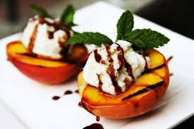 Grilled Peaches with Balsamic